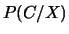 $P(C/X)$
