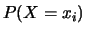 $P(X=x_i)$