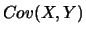 $Cov(X,Y)$