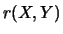 $r(X,Y)$