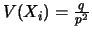 $V(X_i)=\frac{q}{p^2}$
