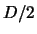 $D/2$