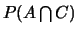 $P(A \bigcap C)$